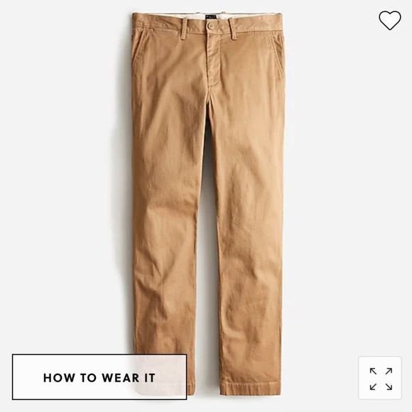 J. Crew Pants J Crew 77 Straightfit Stretch Chino Pant Poshmark